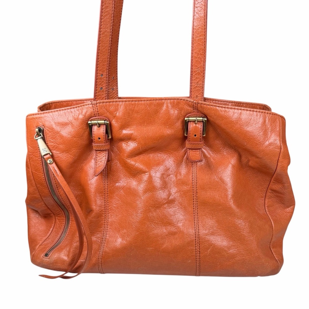 HOBO‎ International Cabot Work Tote Shoulder Bag in Brown Leather